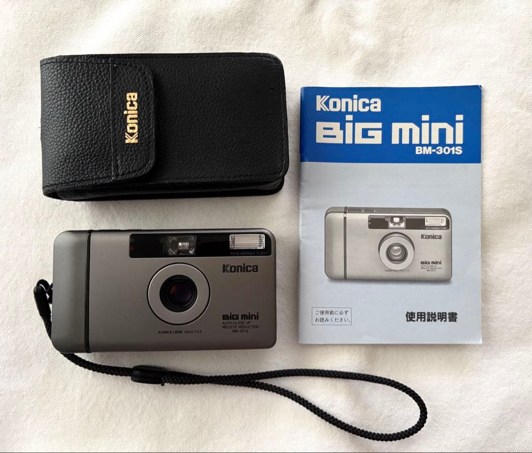 Konica　BiG mini BM-301S　フィルムカメラ　取説付き