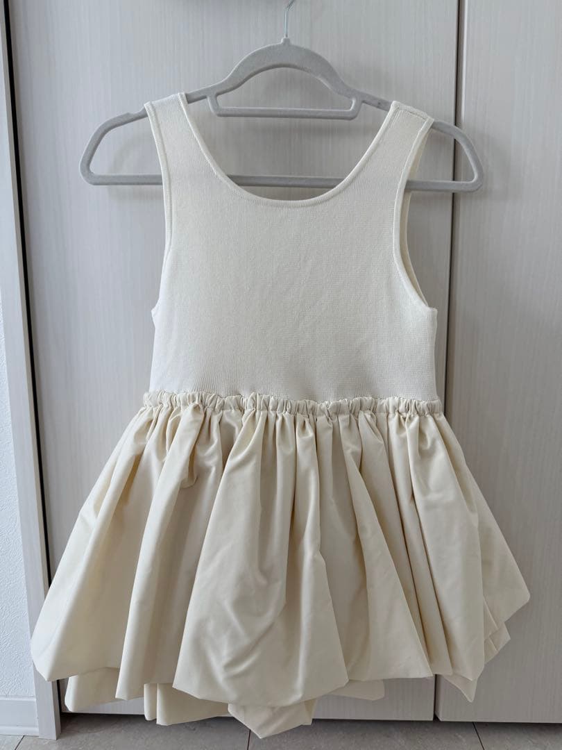 sea room lynn 》KnitDockingバルーンノースリーブトップス