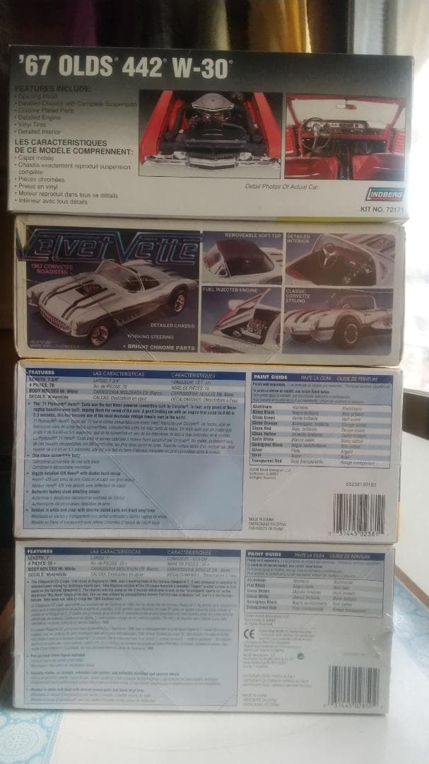 ココ　クラシックカー モデルキット4点セット