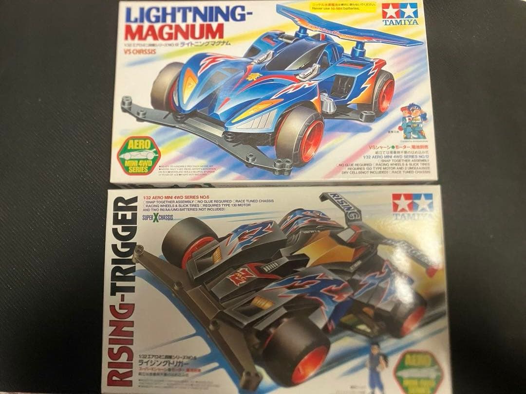 未組立 タミヤ エアロミニ四駆 ライトニングマグナム & ライジングトリガー