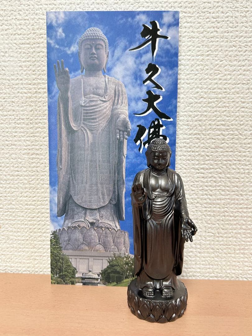 現地購入！牛久大仏　ブロンズ像フィギュア　運気アップ！置き物 仏像 茨城県