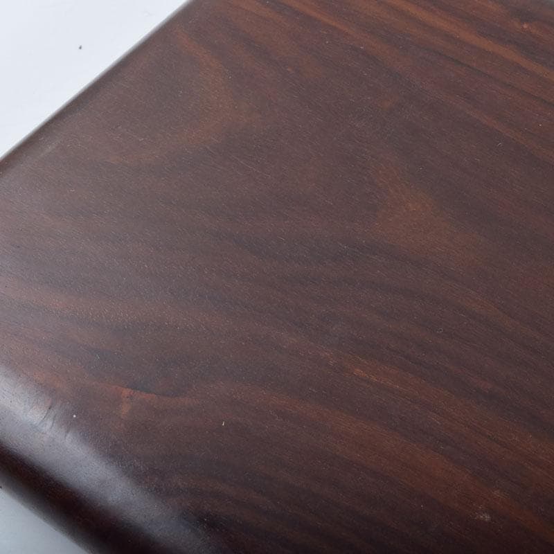 中国　唐木紫檀製　無垢刳り貫き　煎茶盆　香盆　C　9084