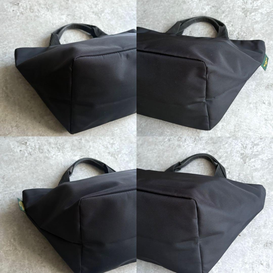 【aaa様】エルベシャプリエ 舟型 トート ハンドバッグ 1027N ブラック