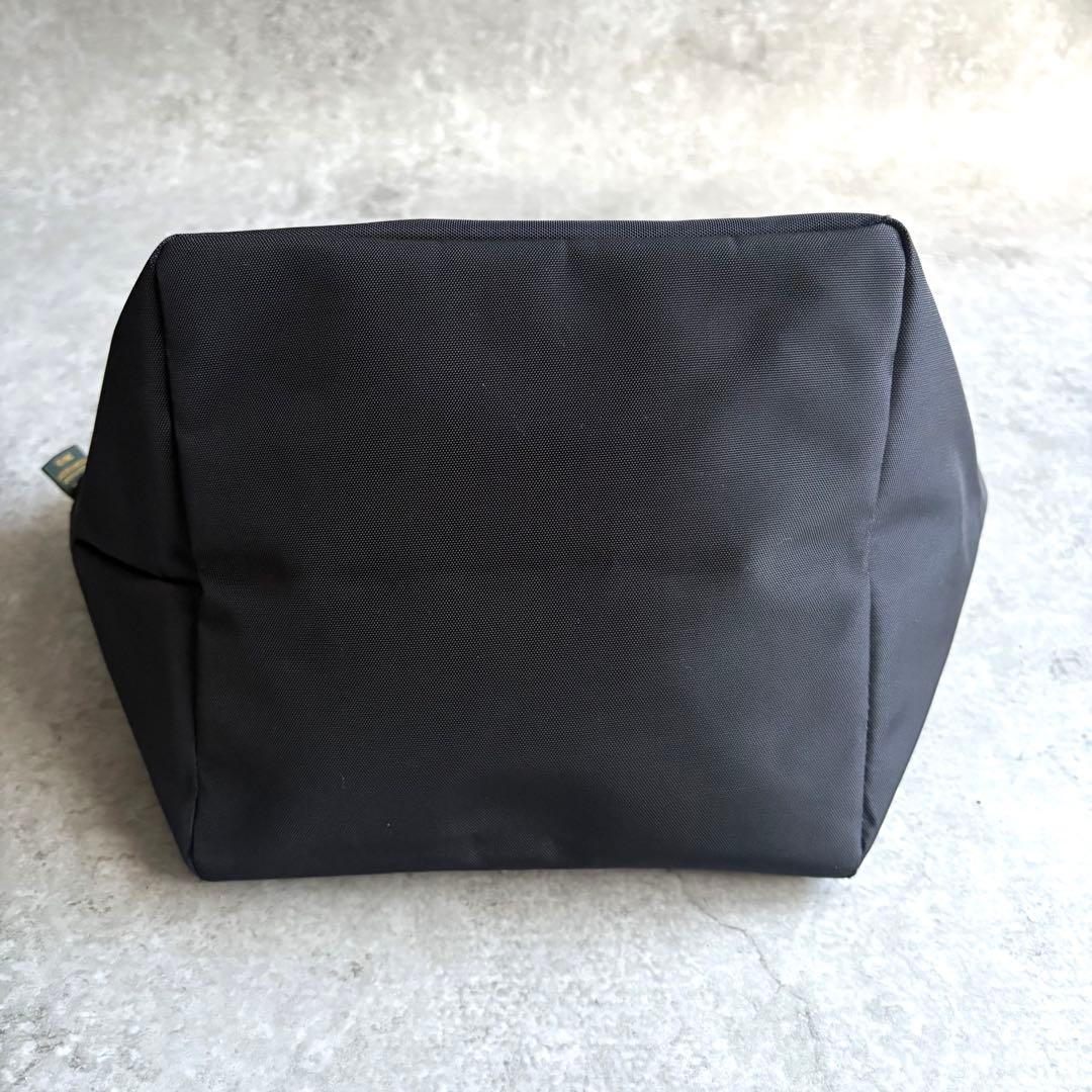 【aaa様】エルベシャプリエ 舟型 トート ハンドバッグ 1027N ブラック