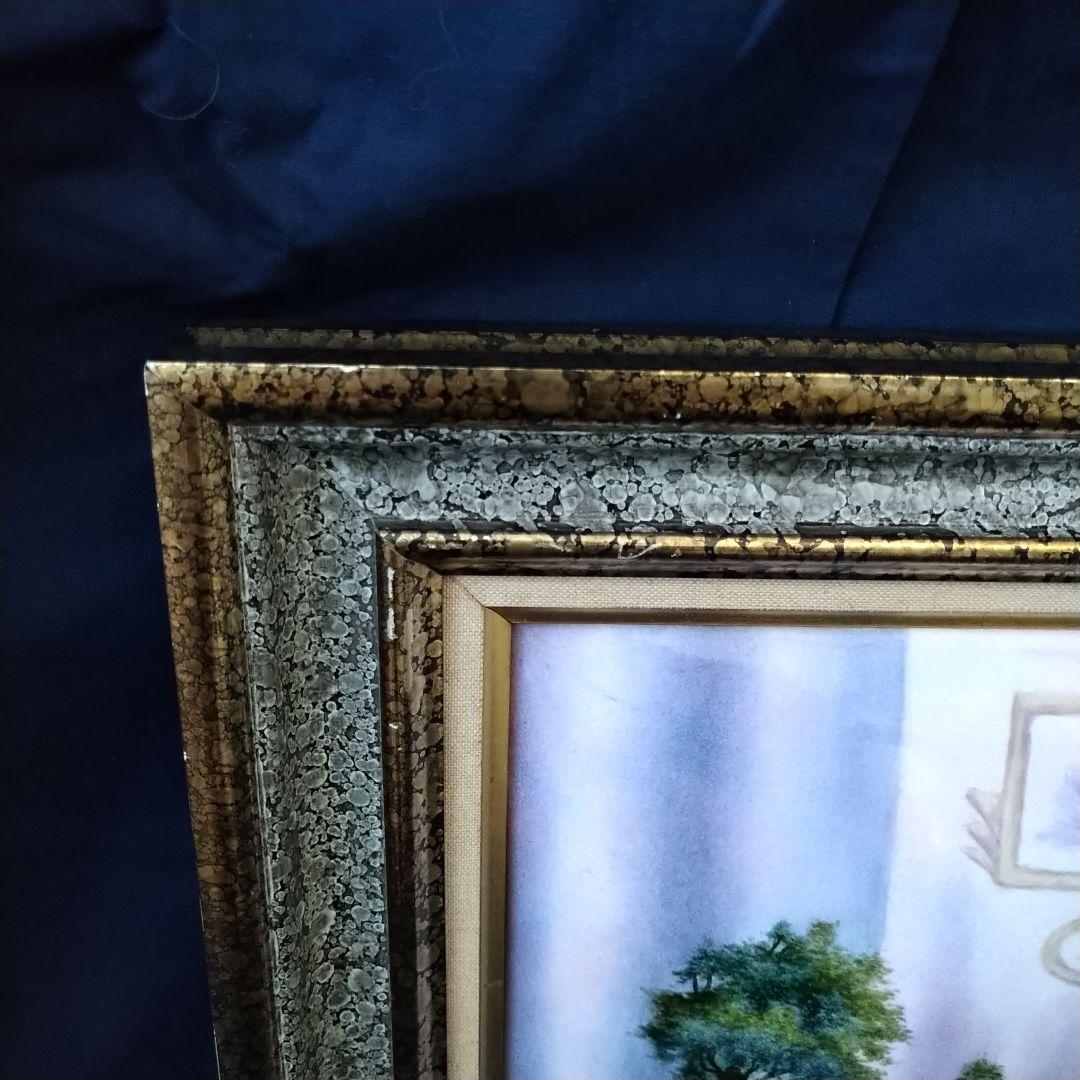 ✤リモージュ額入りエマイユ銅版画✤「Chantal de Burguet」✤