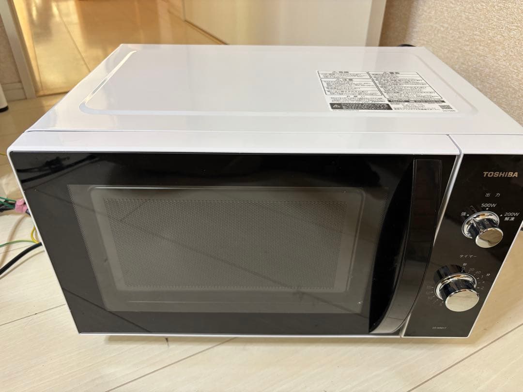 東芝 2023年製 単機能電子レンジ 17L ホワイト ヘルツフリー