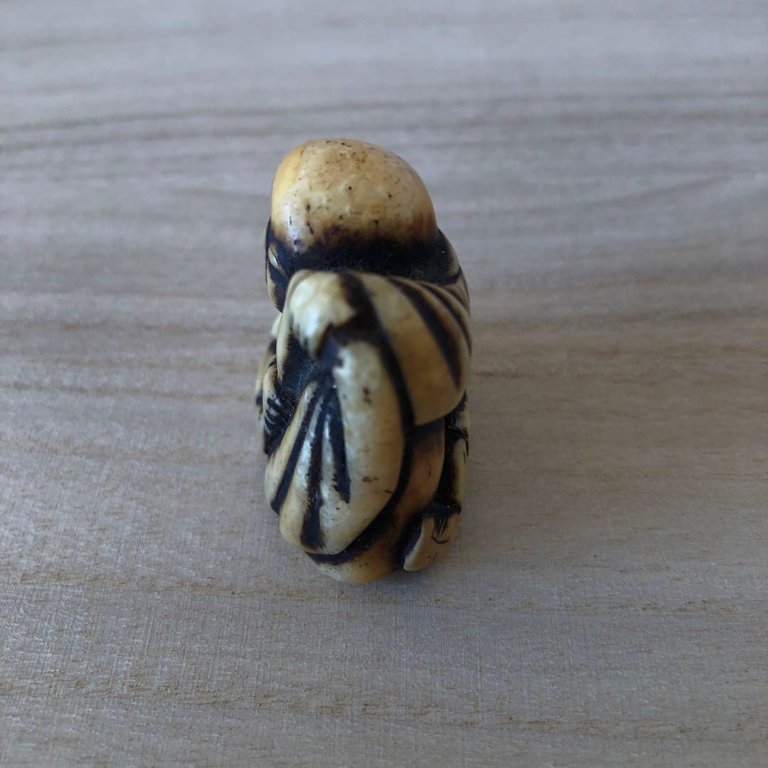 江戸時代　鯨歯　根付け