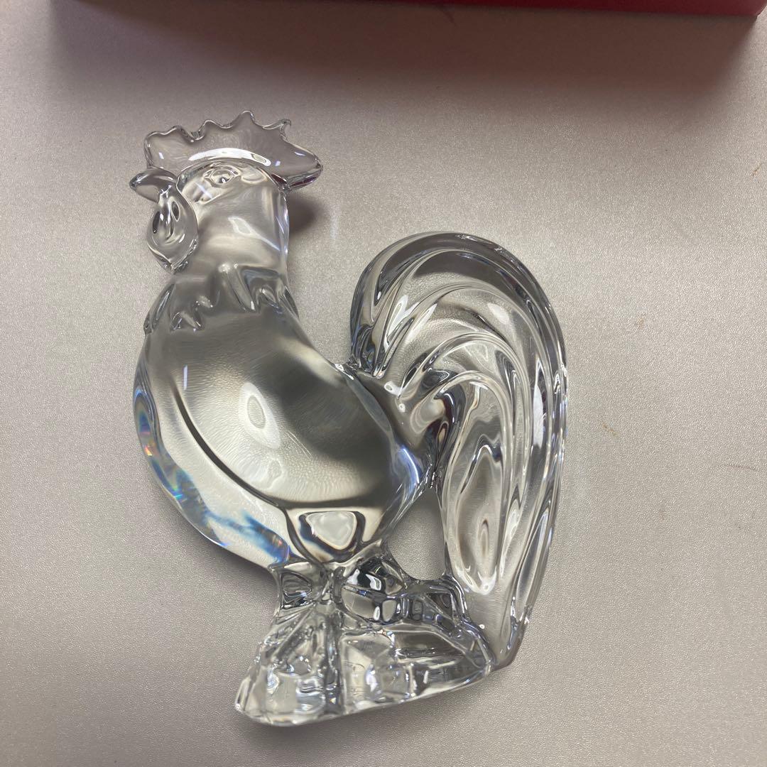 Baccarat バカラ ニワトリ 置物 干支 オブジェ フィギュリン