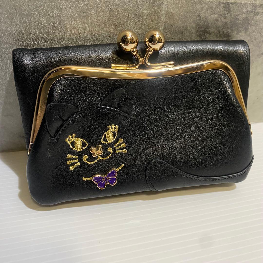 【極美品】ANNA SUI　マイティティ　２つ折財布　ブラック