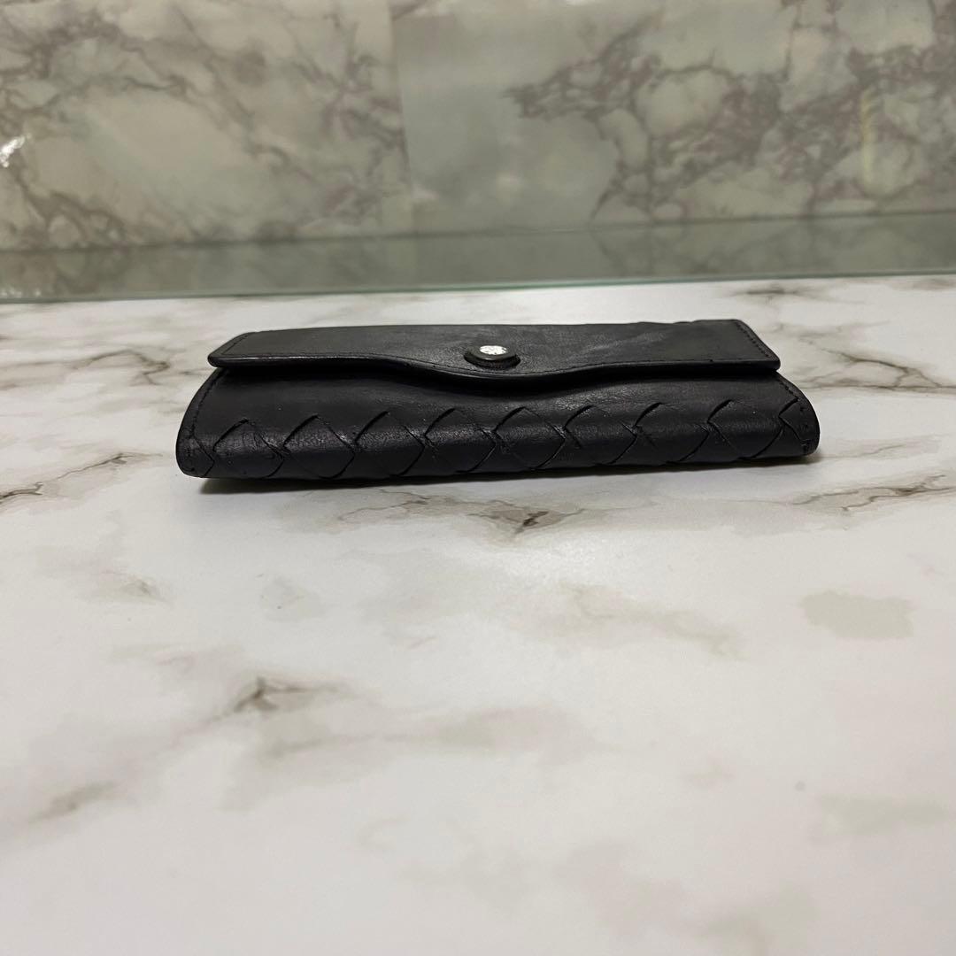 ボッテガヴェネタ キーケース 6連 イントレチャート ブラック 本革 レザー