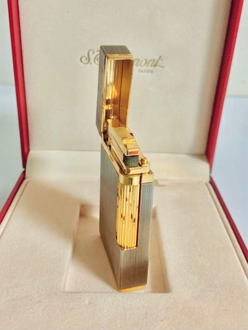 快音 S.T.Dupont デュポン ガスライター ライン2ヘアライン16841