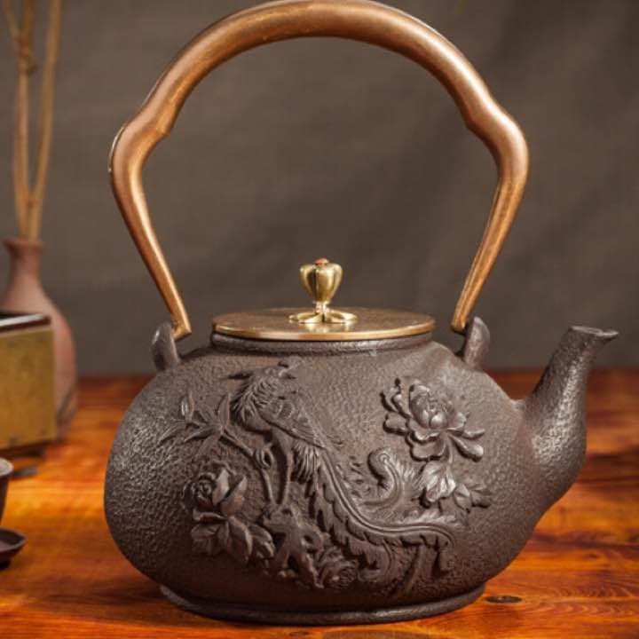 YZ 鉄器 急須 伝統工芸 手作り 鉄分補給 鉄瓶　018
