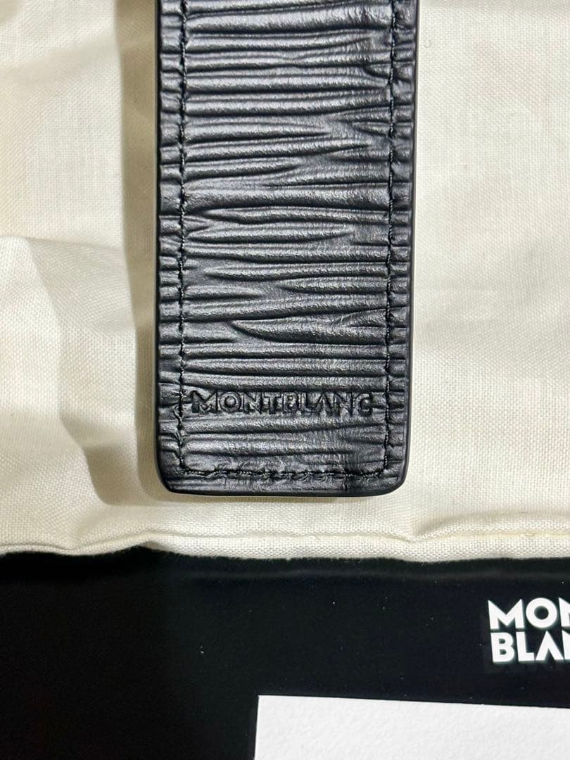 MONTBLANC ブラック レザー ペンケース