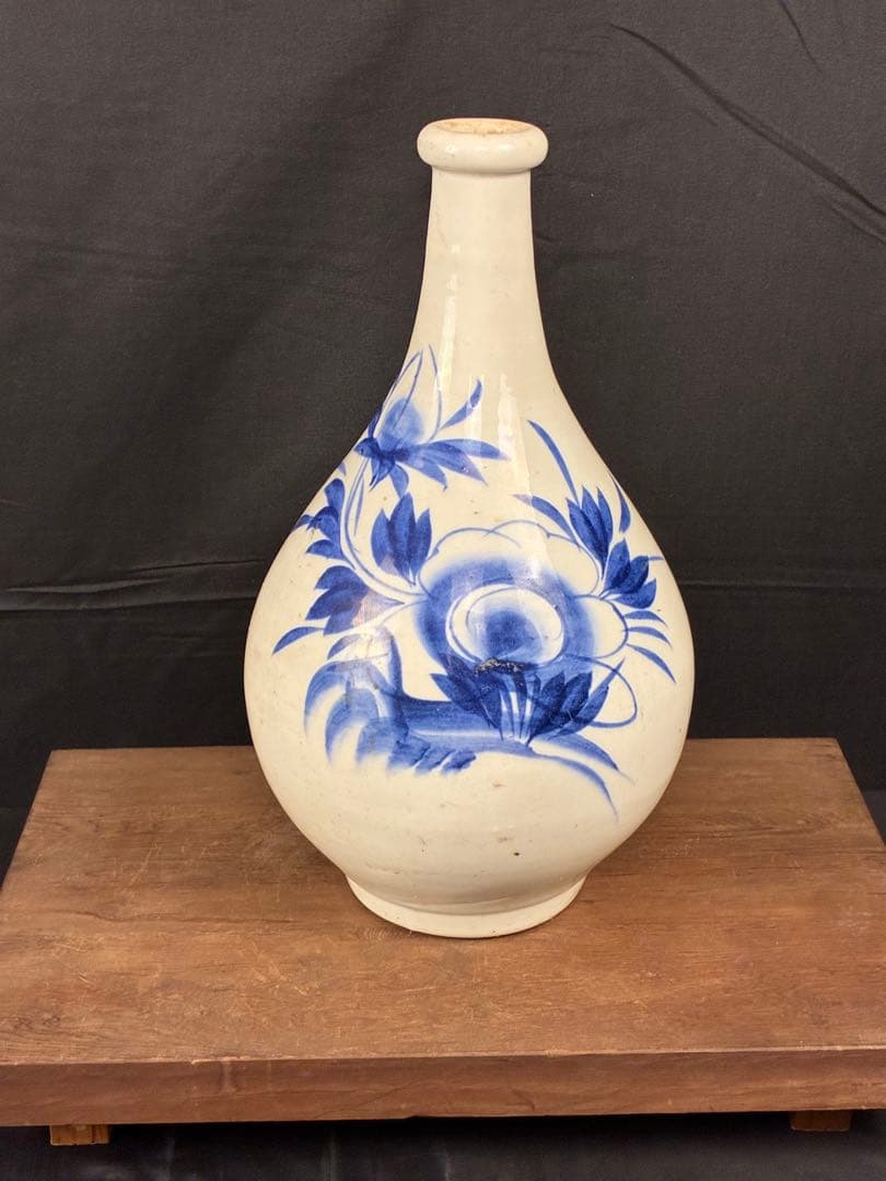 古伊万里 染付 花瓶 大徳利 徳利⑤