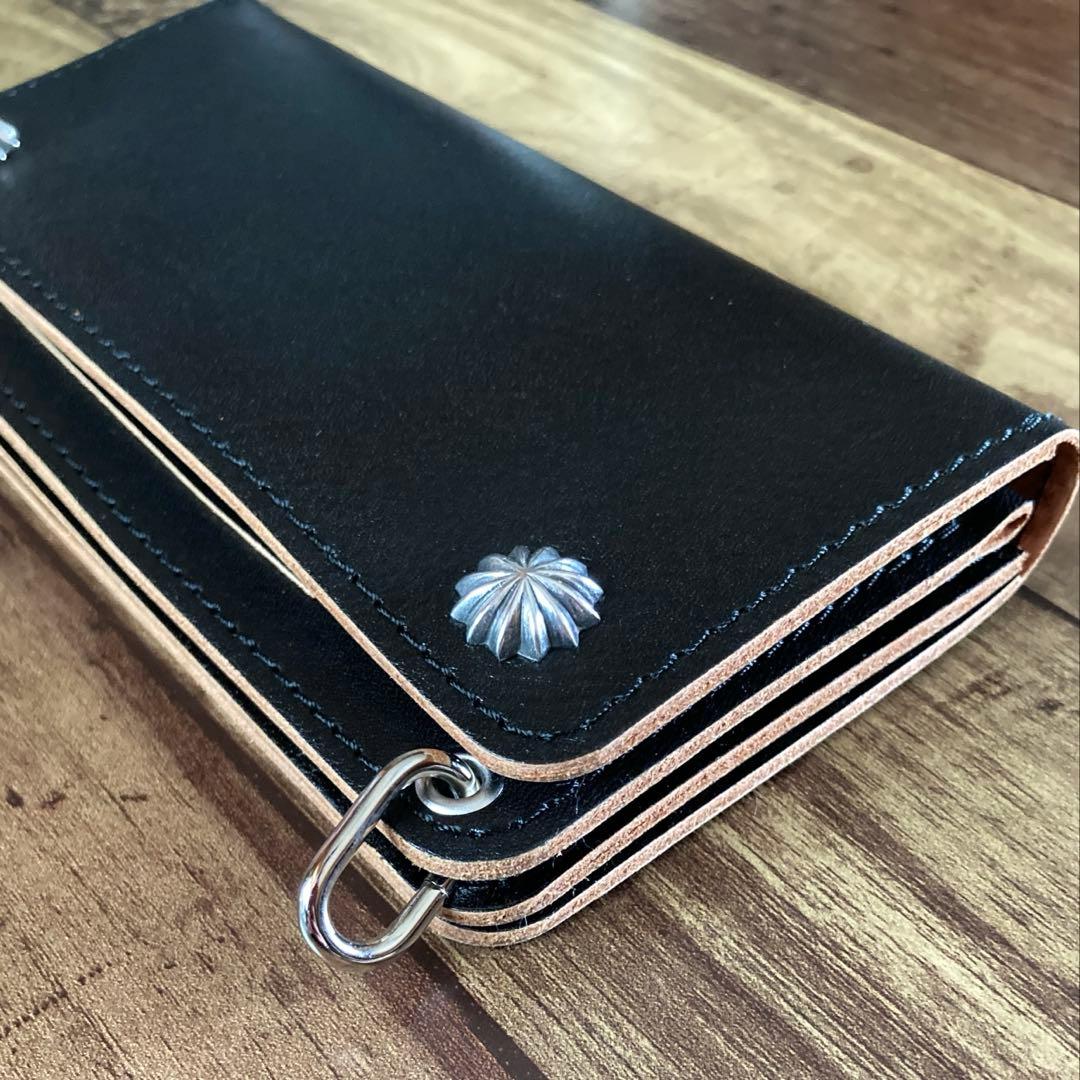 【たー】トラッカーウォレット150（ミドル）3層【お札を折らずに収納】