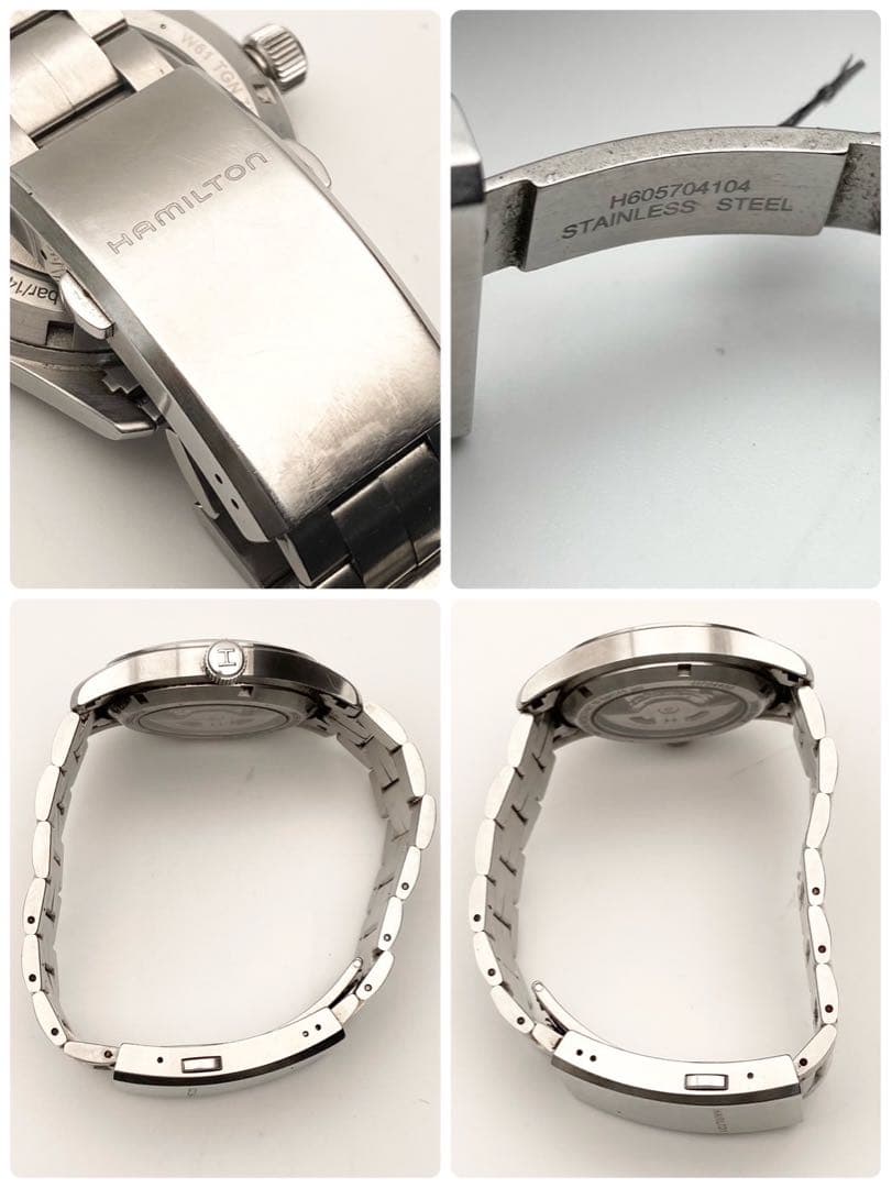 【稼働】Hamilton カーキフィールド 自動巻き 腕時計 デイト メンズ