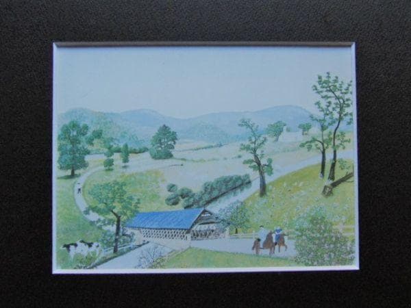 グランマ・モーゼス、『ミズーリ』、希少画集画、状態良好、新品高級額装付