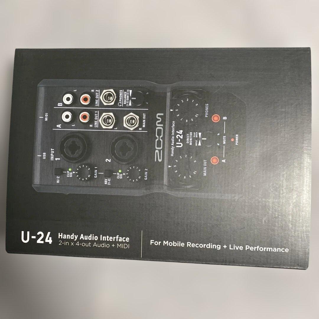 ZOOM ズーム ハンディポータブルオーディオインターフェイス U-24
