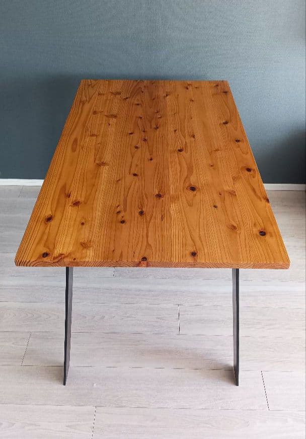 kanademono　カナデモノ　ダイニングテーブル　作業台　杉×アイアン脚