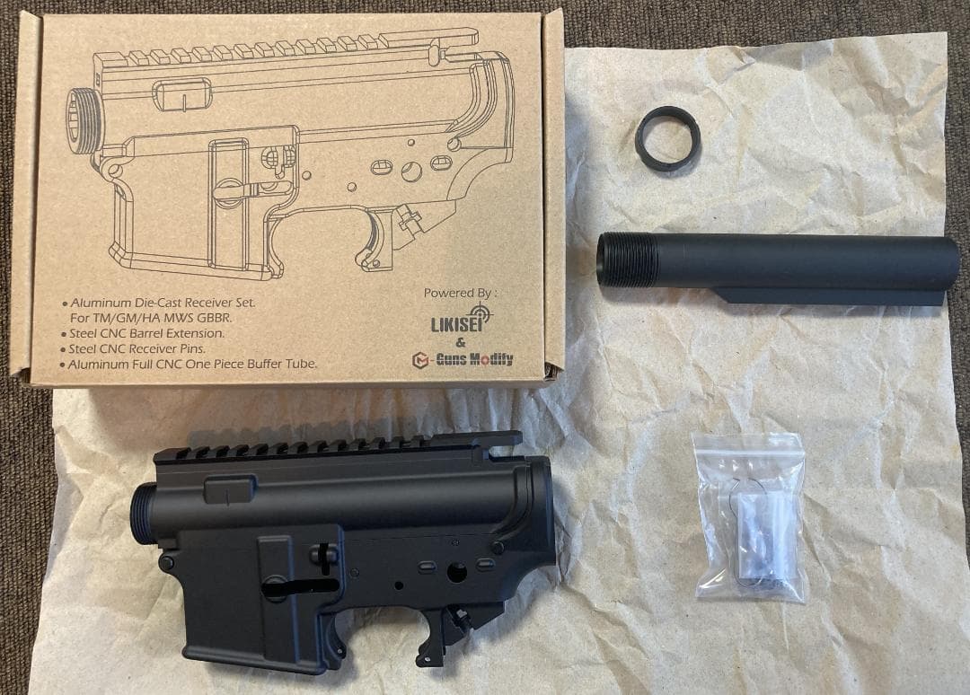 Guns Modify 東京マルイ M4 MWS用 レシーバーキット 無刻印