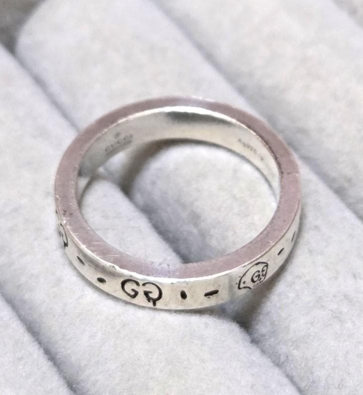 Gucci グッチ ゴーストリング　SV925　リング　14号　42828