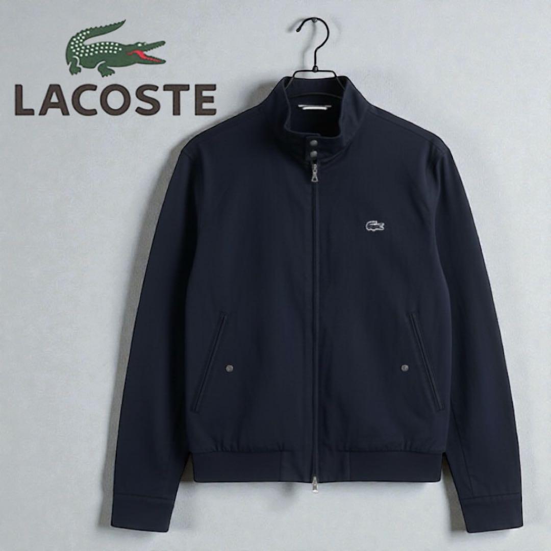 極美品★LACOSTE ラコステ コットンスウィングトップジャケット 黒 S M