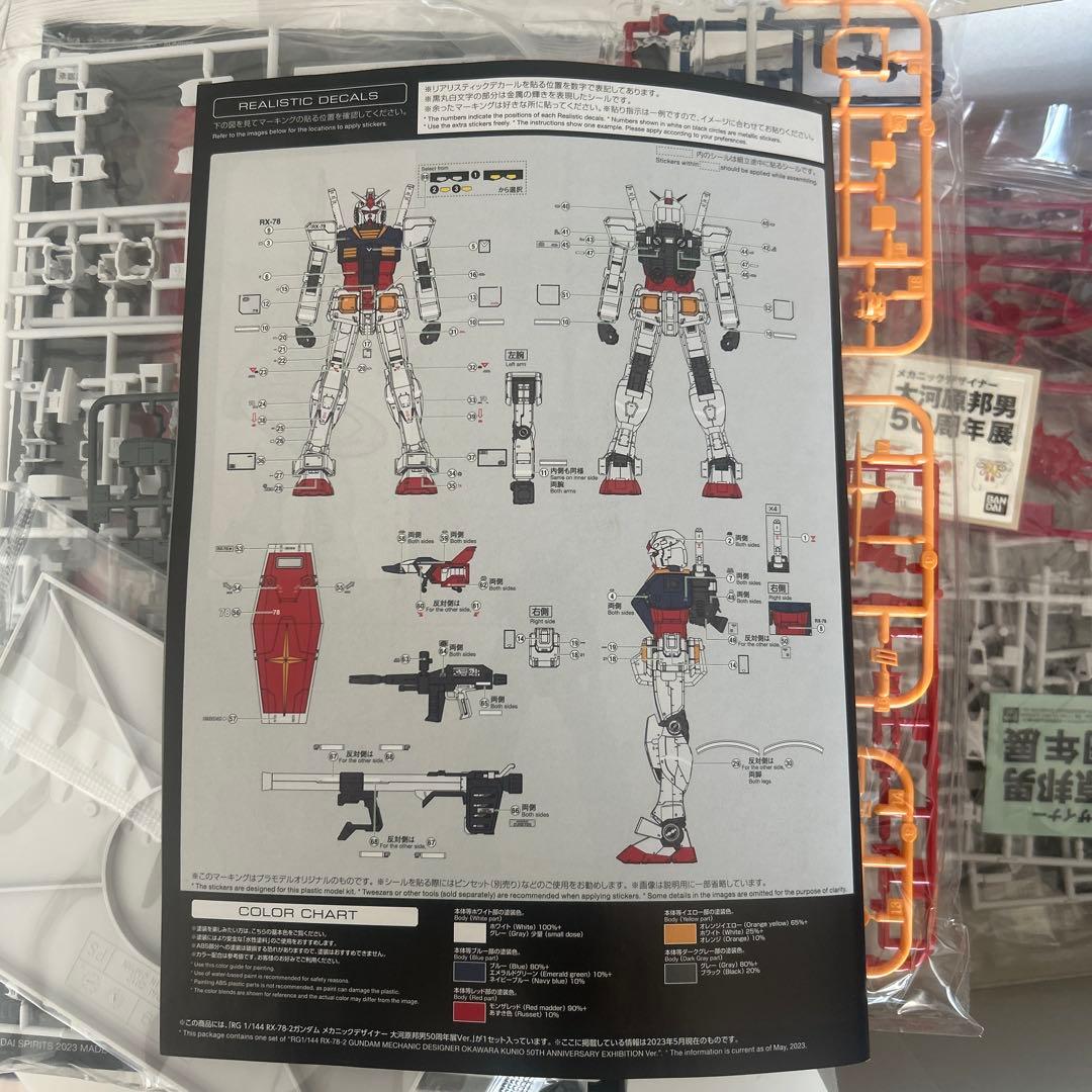 大河原邦夫50周年展　香港限定　RX-78-2 ガンダム
