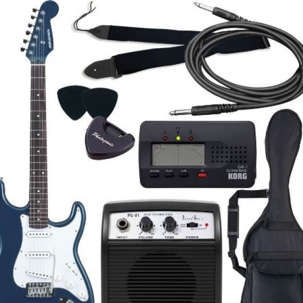 ☆エレキギタースタートセット☆アンプ　シールド　ピック　チューナー　ケース付！