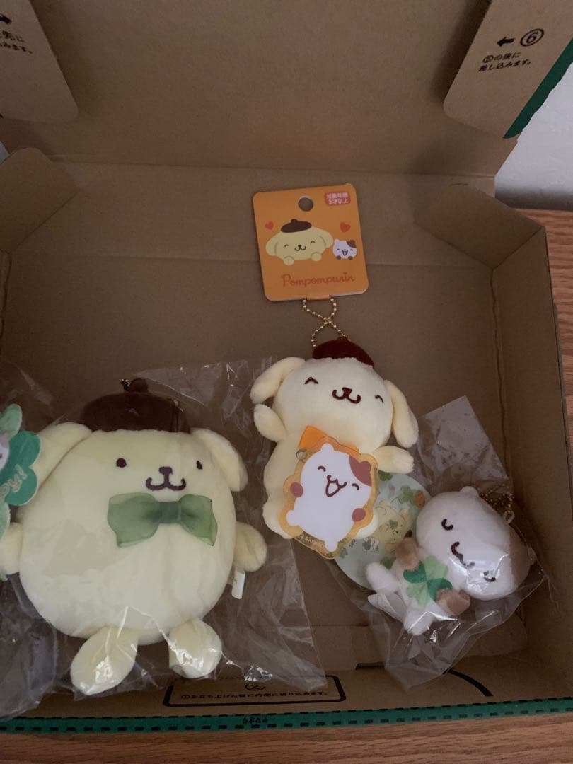 ポムポムプリン　むにゅぐるみクローバーシリーズ　プリン　マフィン