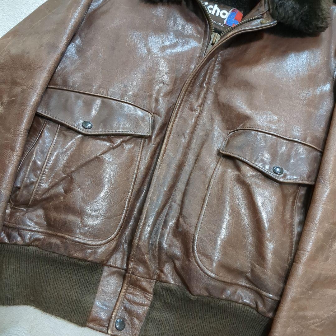 SCHOTT G-1 牛革 レザージャケット ボアライナー フライトジャケット