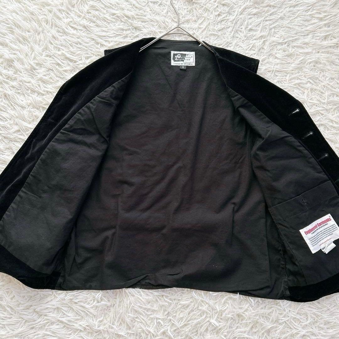 美品　ENGINEERED GARMENTS ベスト　ベロア　衿付き　USA製
