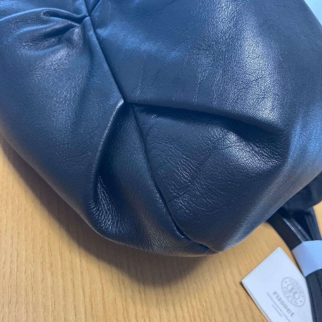 russet レザー4WAYショルダーバッグ ブラック