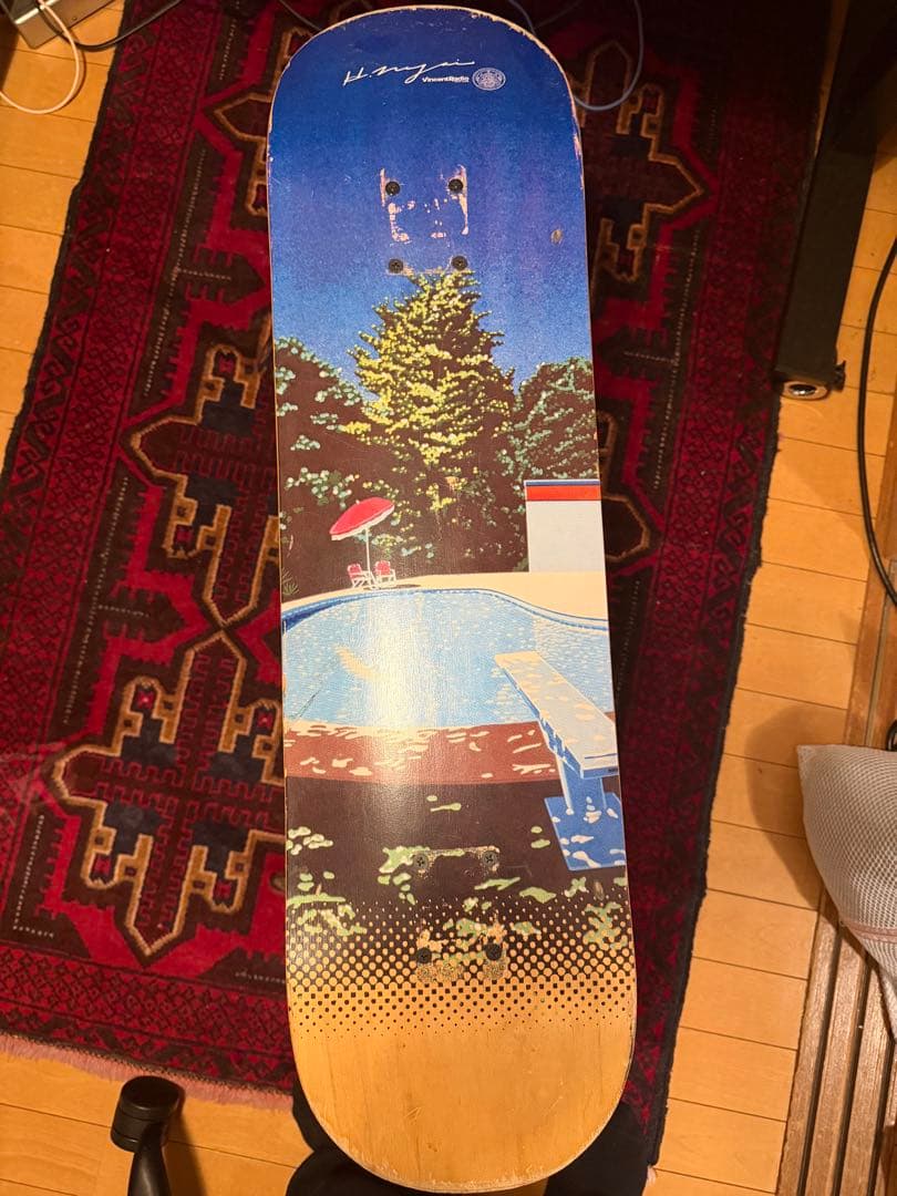 永井博 × BALスケートボードとTHE UNIONのスツールセット