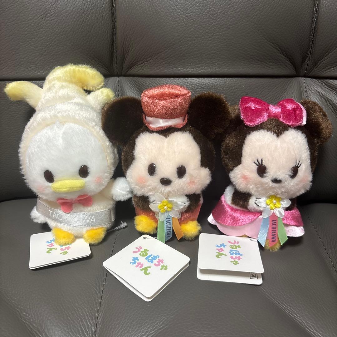 ディズニーストア　立川限定　ぬいぐるみキーチェーン　ミッキー　ミニー　ドナルド