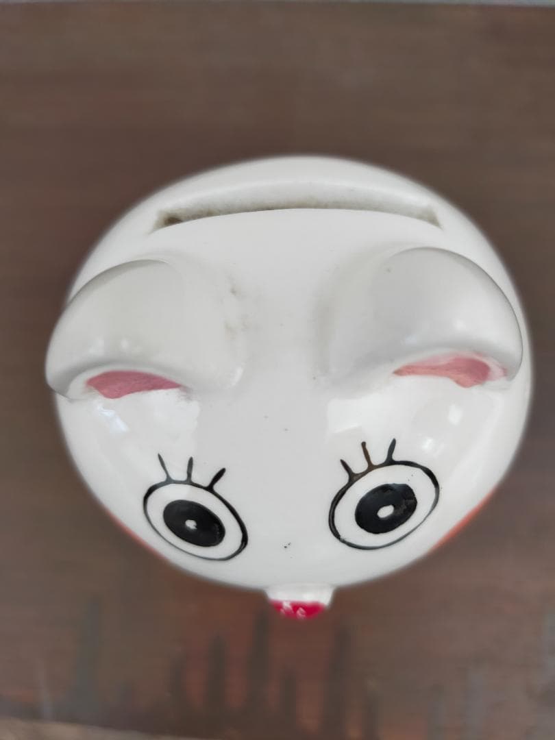 レトロ　陶器貯金箱　４個