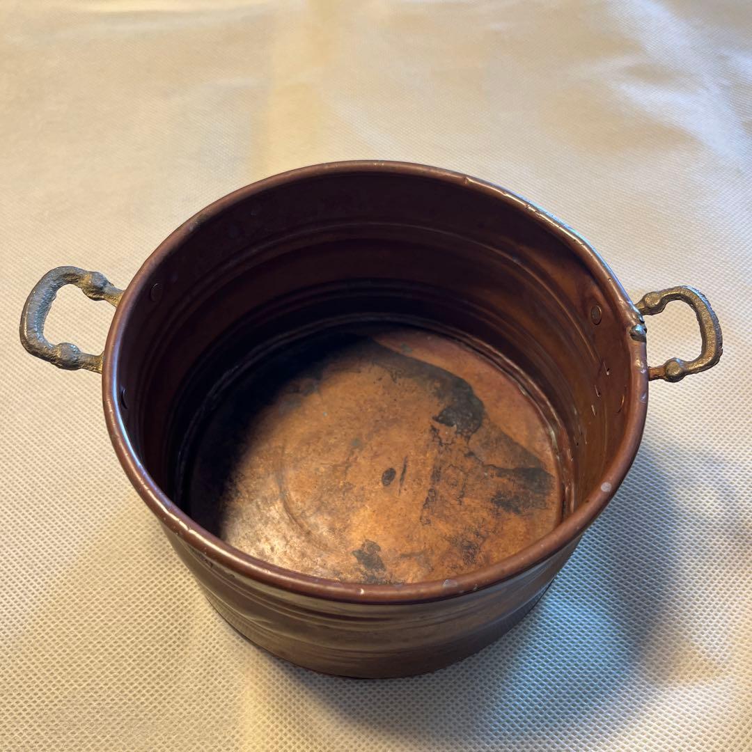 アンティーク小物入れ鉢カバー 銅製大小2点セット