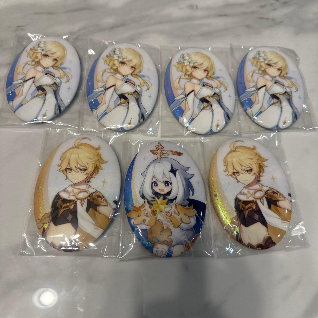 原神 gamescom　缶バッジ　パイモン　蛍　空