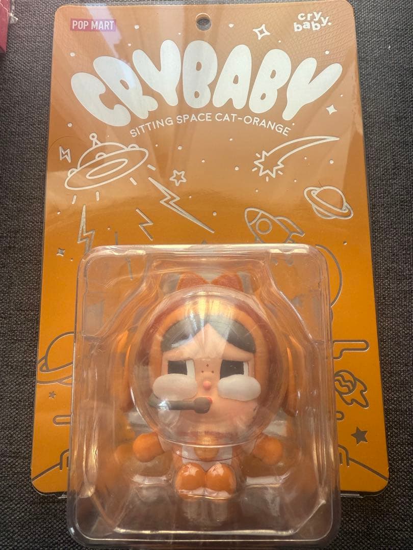 POP MART Crybaby Space Cat Orange 新品
