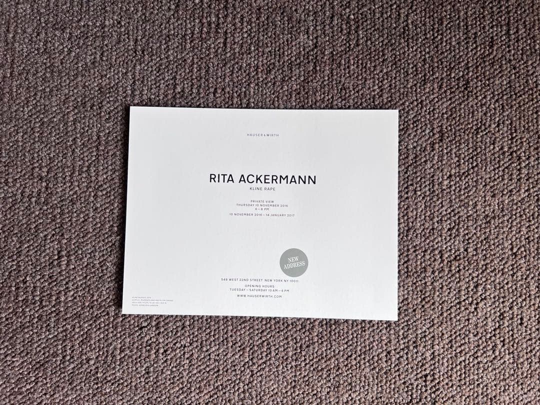 コレクション RITA ACKERMANN post card