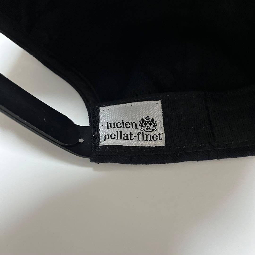 美品 希少 ルシアンペラフィネ 牛革 レザー切替 キャップ
