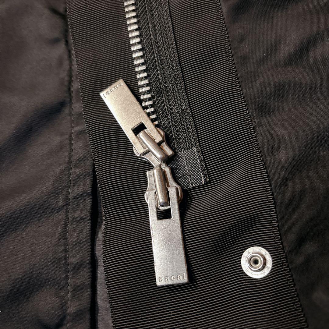 sacai サカイNylon Twill Skirt ナイロンツイルスカート　黒