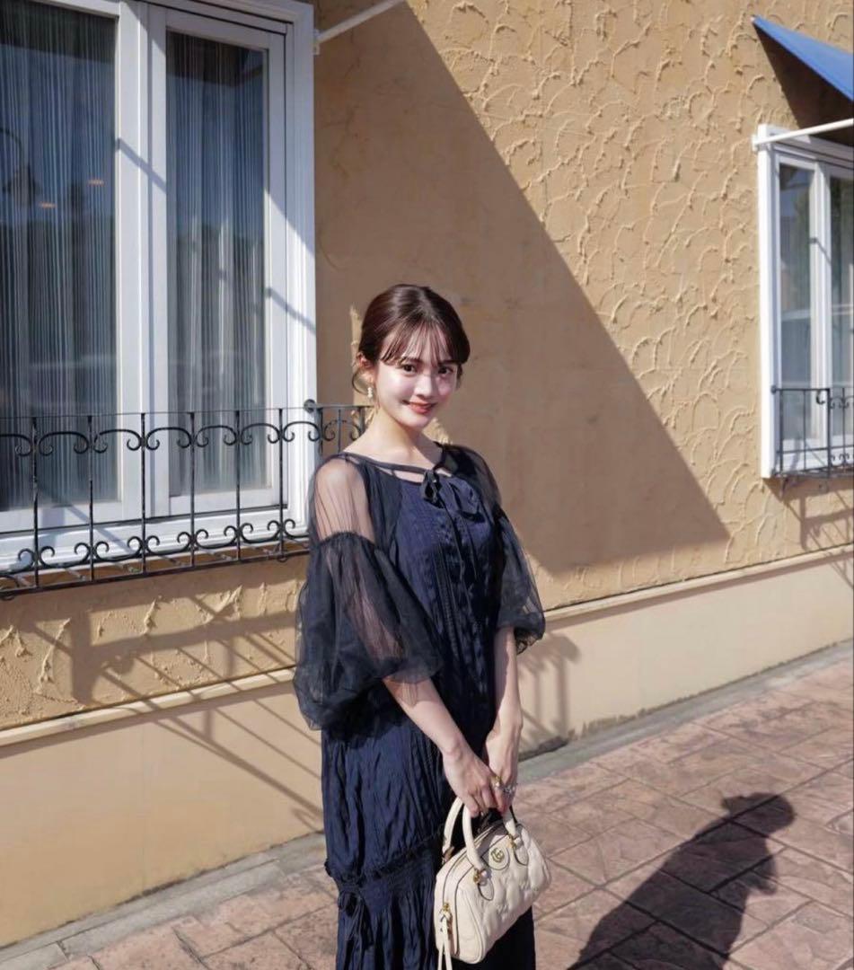 【完売品】pinue ピヌエ ギャザーヘムドレスセット オケージョン 結婚式