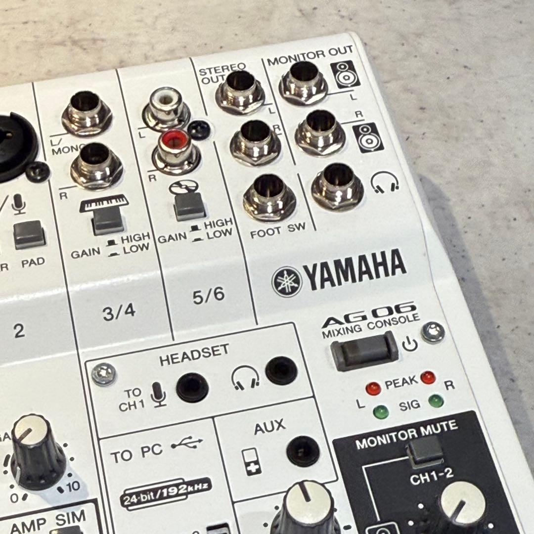 YAMAHA ヤマハ AG06 ライブストリーミングミキサー 中古/箱無し