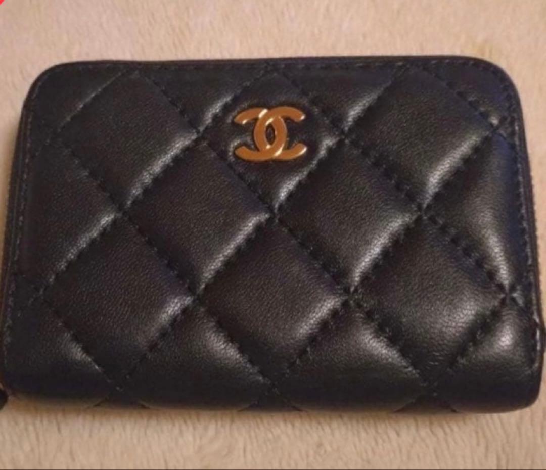 早い物勝ちCHANEL ブラック レザー ケース、カードケース　ノベルティ