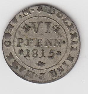 ドイツ　brunswick-wolfebuttel　1815年　＠２０