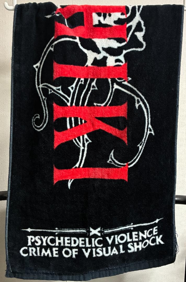 YOSHIKI フェイスタオル X JAPAN 日本製 ビジュアルショック ロゴ