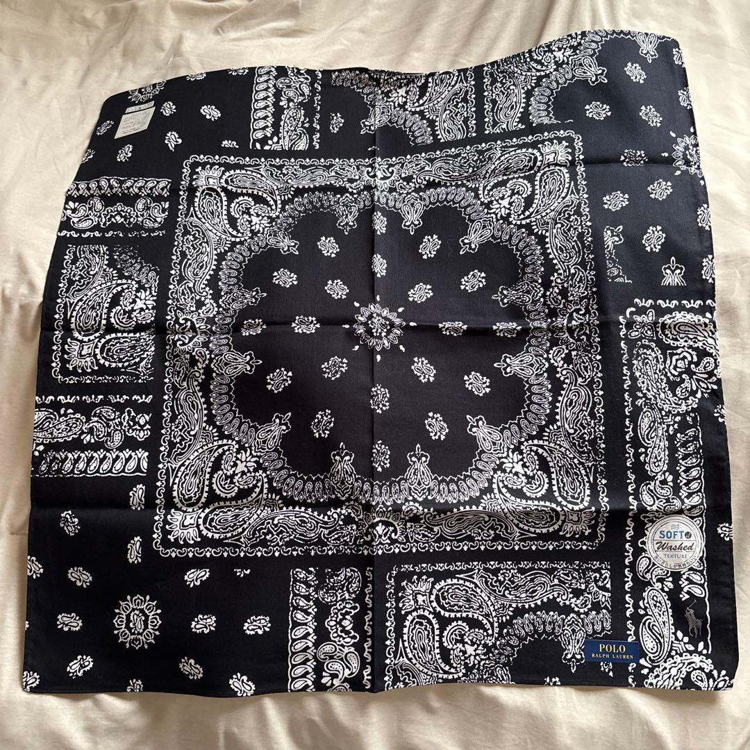 新品 POLORALPHLAUREN ポロラルフローレン バンダナ ペイズリー柄