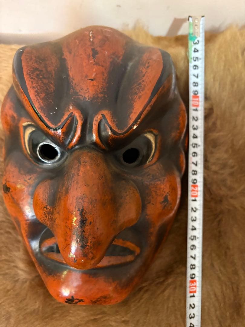 黒鬼　能面　ビンテージ　抜頭面