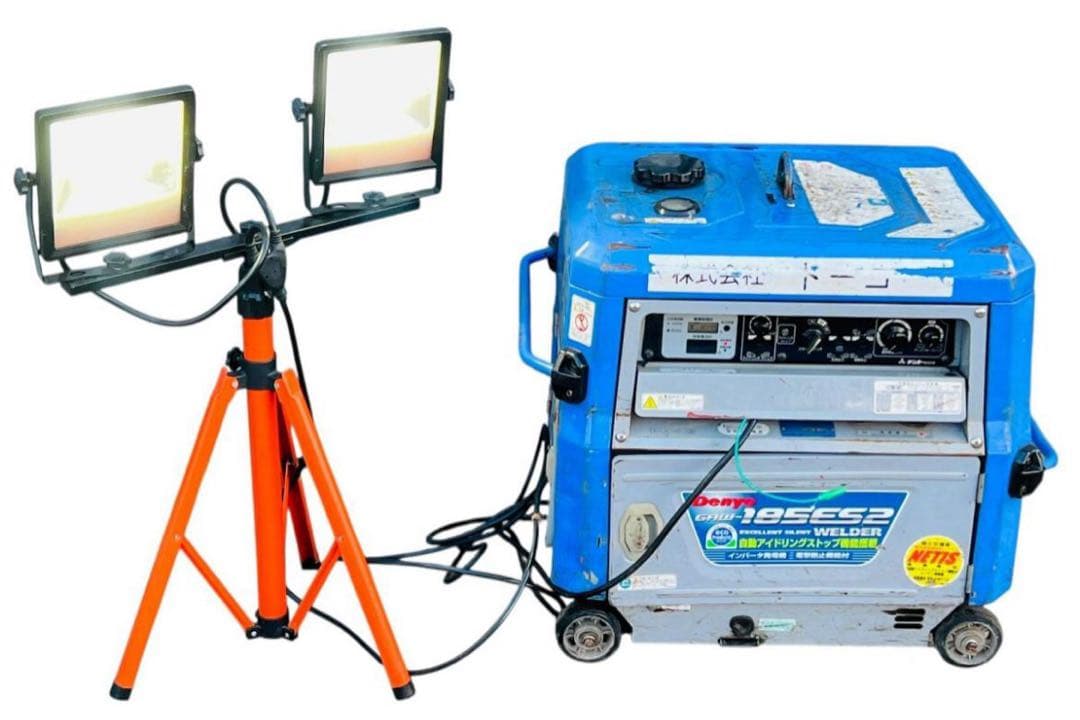 Denyo エンジン溶接機 GAW-185ES2 エンジンOK !溶接機使えない