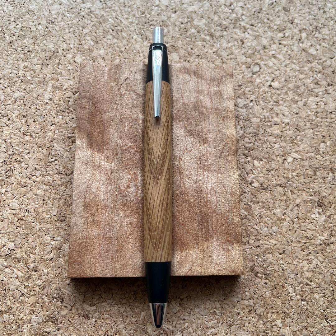 す*ん様 野原工芸　楢　スタンダードボールペン　シルバー　工房楔